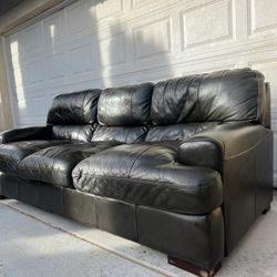 Brown Leather Single Sofa! 