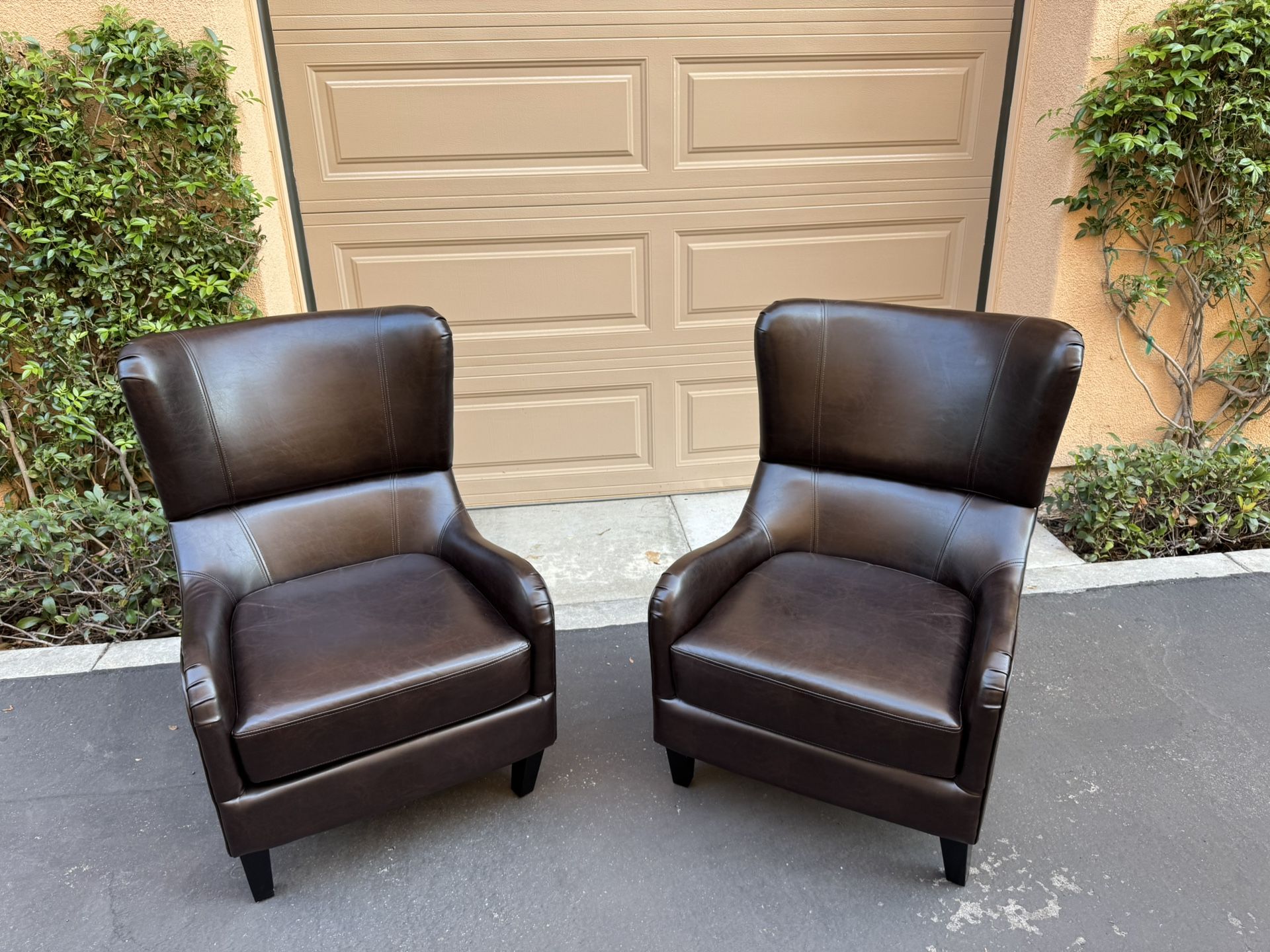 Set Of Dark Brown Chairs For Sale!