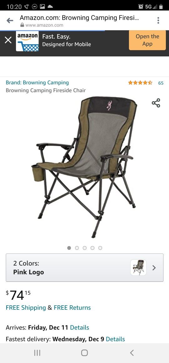 Browning Camping Fireside Chair