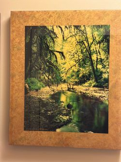 Tree art with frame