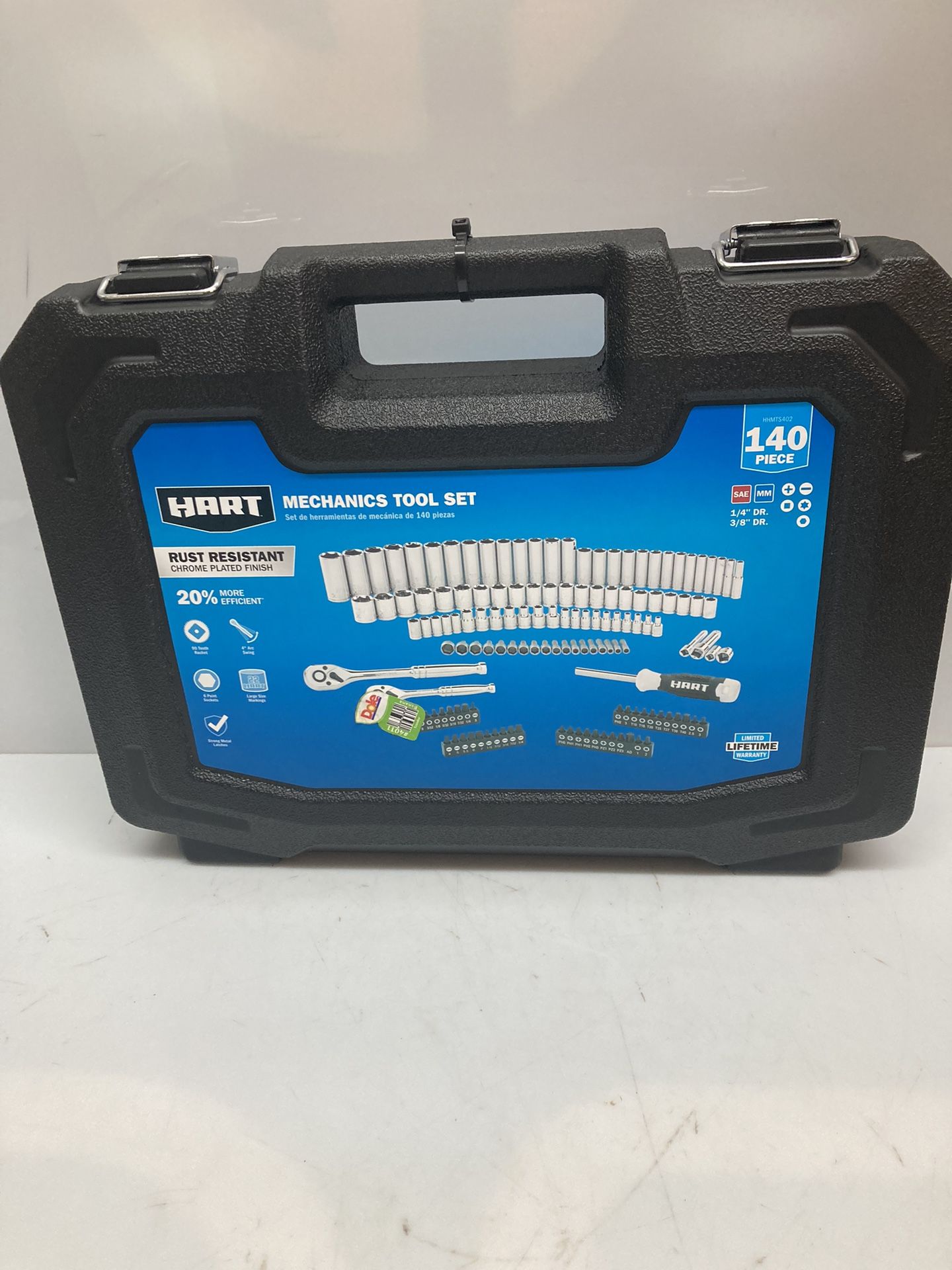 Hart 140 Piece 1/4 And 3/4 inch Mechanic Tool Set