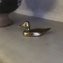 Cute Brass Duck