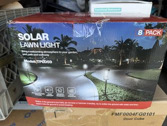 8 Pack Solar Pathway Lights, Cool White