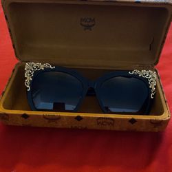 Authentic Rare MCM Black & Gold Beautiful Sunglasses