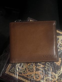 Coach Leather Wallet Brown New*