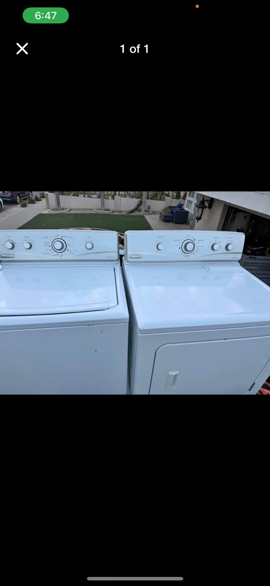 electric washer and dryer set