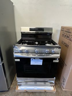 Samsung Stainless Steel Gas Range with Air fryer