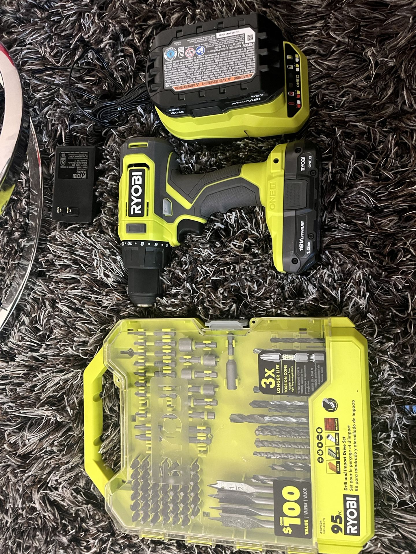 RYOBI ONE+ HP 18V Brushless Cordless 1/2 Drill/Driver Kit w/(2