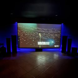 Elite Screen 135” Screen and Infocus Screenplay Projector
