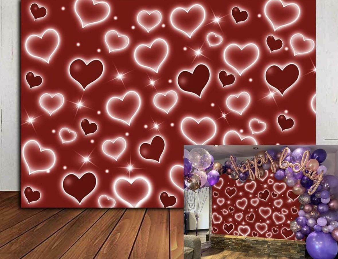 Hearts Backdrop