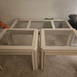 Coffee Table And 2 End Tables 