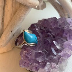 Vintage Turquoise Ring, size 8.5