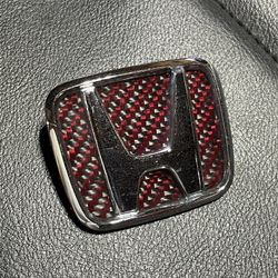 96-00 EK Civic Carbon Fiber Trunk Emblem 