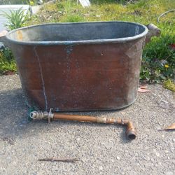 Metal Oval  Troth With Water Feature