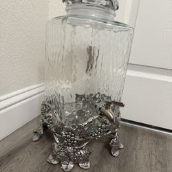 Antique Elevated Beverage Server