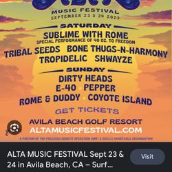Alta Festival 2 Day Passes 