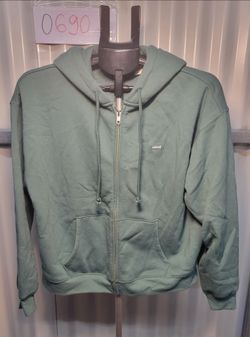 Brand new. Levi's Full Zip Hoodie Green Size S (0690)