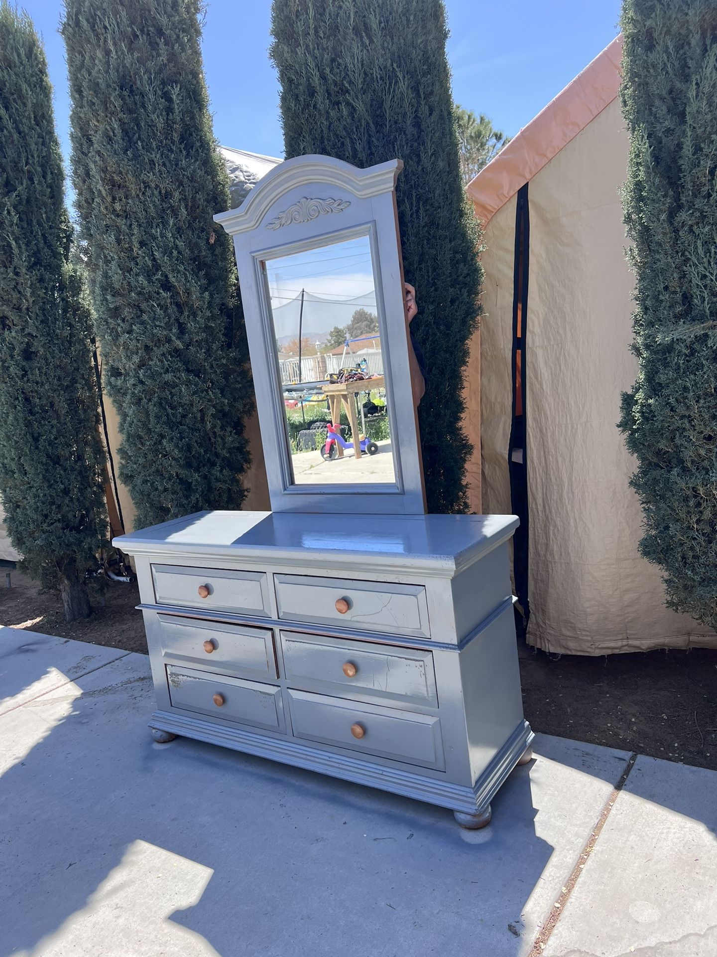 Pine Dresser W/ Mirror!