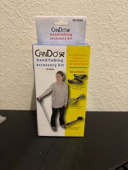 CanDo Band / Tubing Accessory Kit With Yellow Exercise Strap Brand New In Box