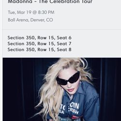 Madonna tickets