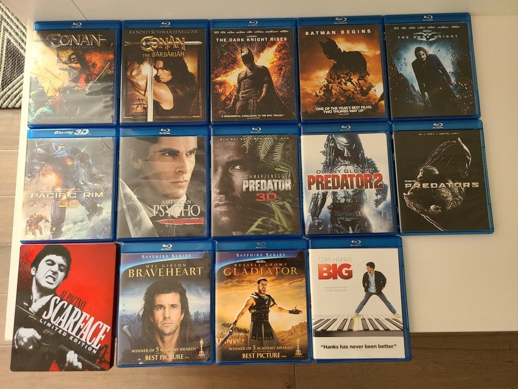 14 Bluray movies -no digital codes included