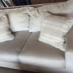 Love Seat And Couch With Ottoman