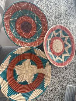 Set of three boho wall decor