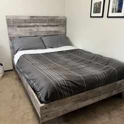Full Bed Frame + Memory Foam Mattress – $225 OBO