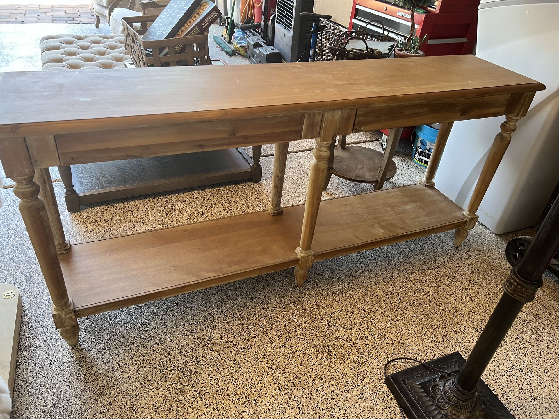 World Market “ Everett” Natural Wood Foyer/Sofa Table for Sale in