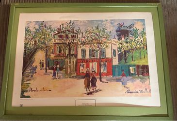 Painting with artist signature