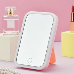 LED Makeup Mirror Touch Screen 3 Light Portable