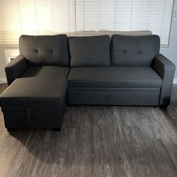 Reversible Pull Out Sleeper Sofa - Bed Sectional Couch