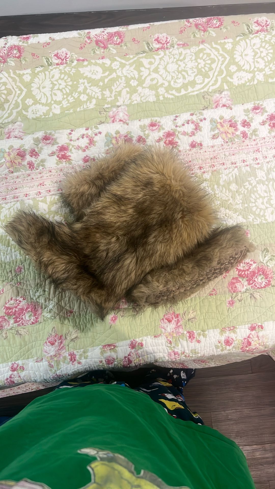 tall raccoon fur boots