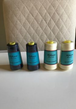 4 spools Serger thread /3000 yards $5 each, hanging light $18, 5 light Chandelier $65