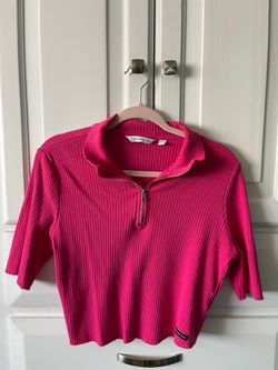 Calvin Klein Hot Pink Crop Top