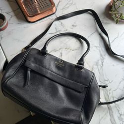 Kate Spade Black Pebble Leather Purse