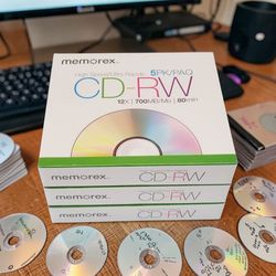 (Lot Of 3) Memorex 5-Pack High Speed CD-RW 12X 700MB 80 Min New Sealed Bundle (3) Bundle. The item in the image is (3) Memorex Ultra Speed CD-RW (5-Pa