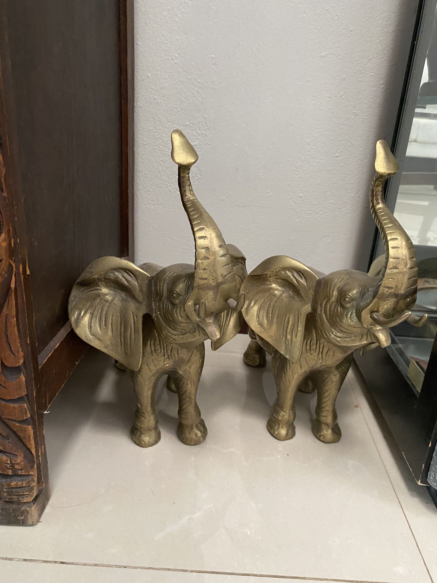 Solid Brass Elephant From India 