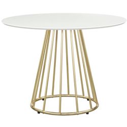 Marsai Round Table White/Gold