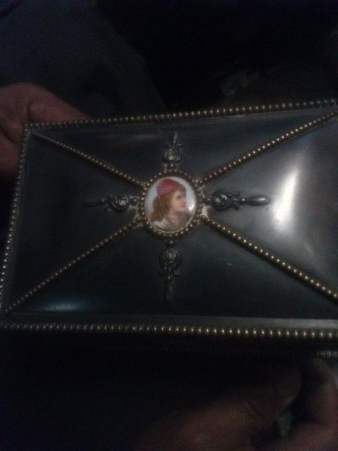 Antique Bridge Box Vintage Guild Middletown Plate