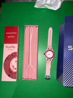 Ap x Swatch Royal Pop with Wrist band