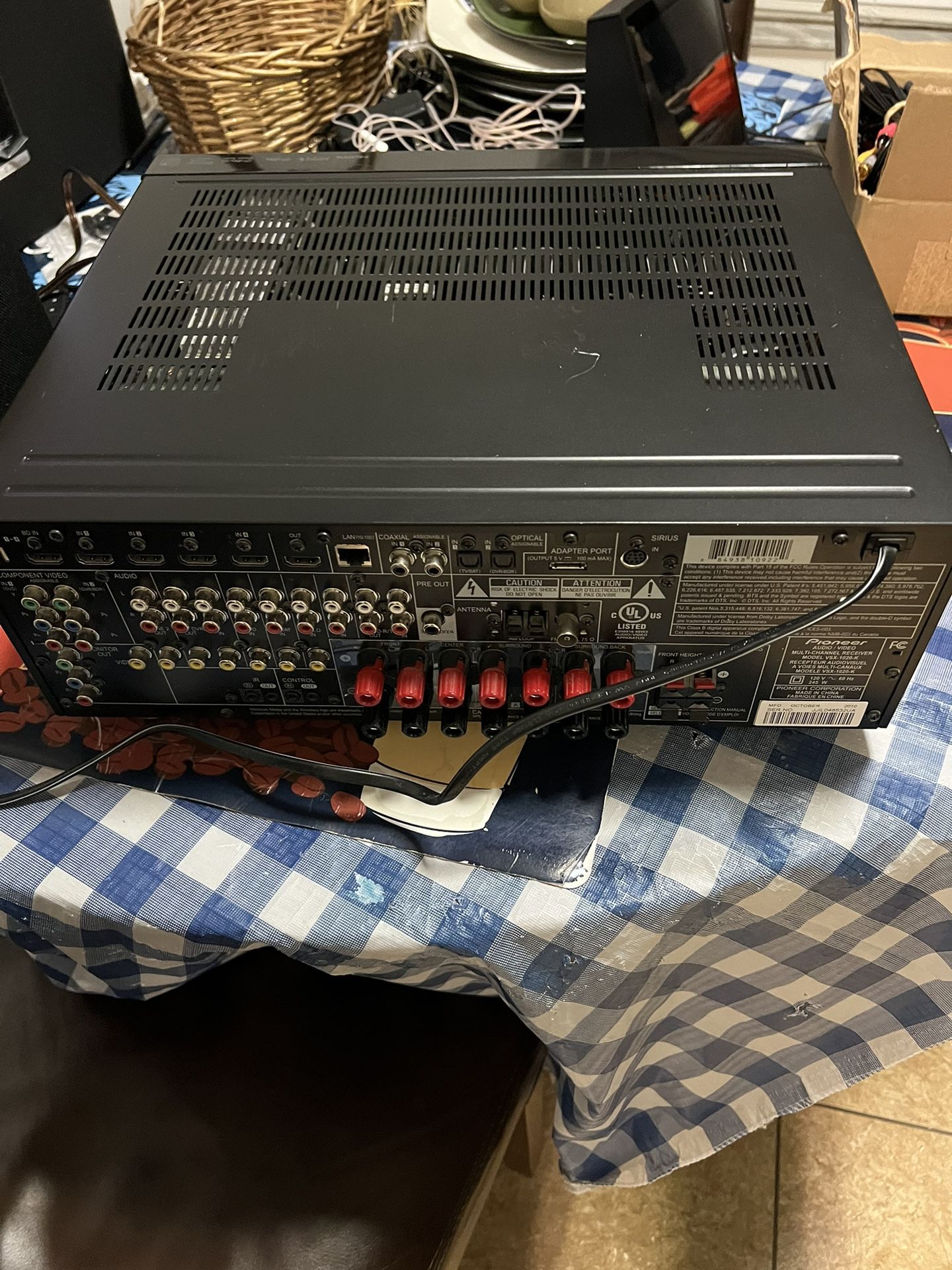 Pioneer Vsx 1020 K 7.1 3D Ready Audio Vídeo Multi Channel Receiver Pioneer Vsx 1020 K 7.1 3D Ready Audio Vídeo Multi Channel Receiver