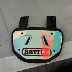 Battle Back Plate ‘iridescent Chrome’ Brand New