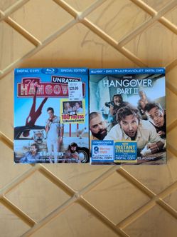 The hangover 1 & 2 Blu-ray movies