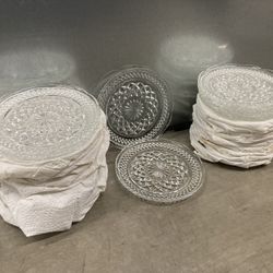 Quantity of Small Cut Glass Plates