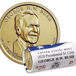 2020 D or P  George H. W. Bush Presidential $1 Coins