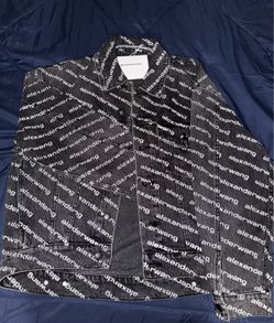 Alexander Wang “falling black” denim jacket (women’s small)