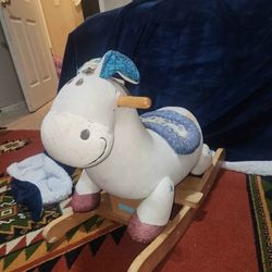 Banjo Wooden Rocking Horse