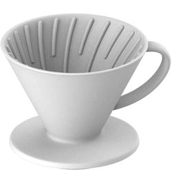Coffee Dripper Made of High Fired Ceramic Material, Size 02, Ceramic Pour Over Coffee Maker Filter, Coffee Slow Brewing Accessories for Home and Cafe,