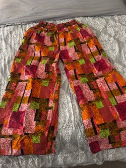 Multicolor African Print Palazzo Pants – M/L